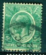 Kenya Uganda & Tanzania; 1927: Sc. # 20: O/Used Single Stamp