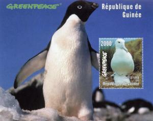 Guinea 1998 Greenpeace Shlt (6) + 1 S/S Scott # 1469/70 