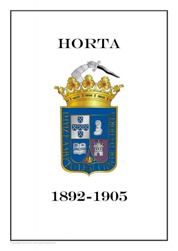 Portugal Horta 1892-1905 PDF(DIGITAL) STAMP ALBUM PAGES