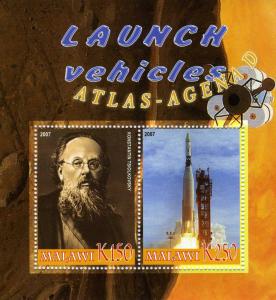 SPACE Atlas-Tsiolkovsky Sheet Perforated Mint (NH)