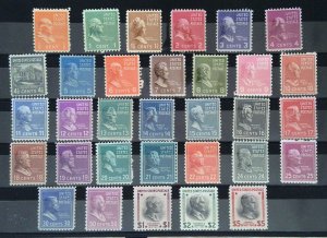 Scott #803-834 - Prexie Set - OG - 1938