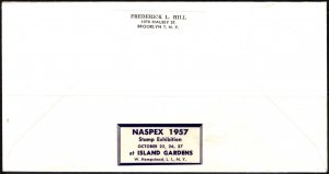 1957 US Cover NASPEX Stamp Show Station Hempstead New York