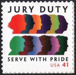 SC#4200 41¢ Jury Duty Single (2007) SA