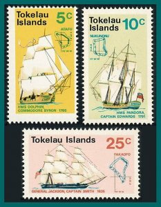 Tokelau 1970 Discovery, MNH  #22-24,SG22-SG24