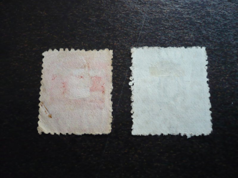 Stamps - Queensland - Scott# 66-67 - Used Part Set of 2 Stamps