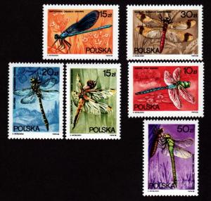 Poland # 2841-2846 Mint Dragon Flies!