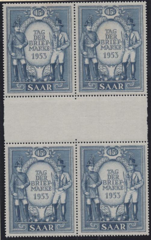 SAAR #247 1953 Stamp Day Block MNH