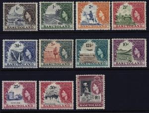 Basutoland 72 to 82 complete set - mnh Elizabeth II