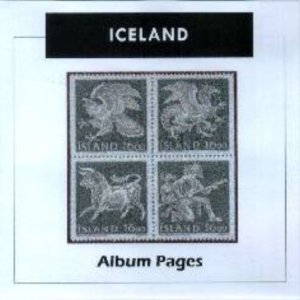 Iceland - CD-Rom Stamp Album 1873-2020 Color Illustrated Album Pages