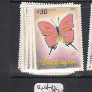 Nicaragua Butterfly SC 1567-73 MNH (10hdi)