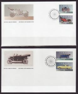 Canada 1490a-f Vehicles 1993 S/3 U/A FDC