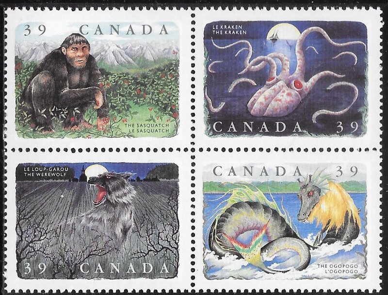 Canada 1292a MNH - Canadian Folklore - Legendary Creatures