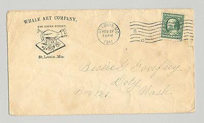 USA 1911 \Whale\ Art Advertising Cover