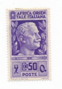 Italian East Africa 1938 Scott 10 MH - Victor Emmanuel III