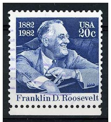 USA 1982 - Scott 1950 used - 20c, Franklin Delano Roosevelt 