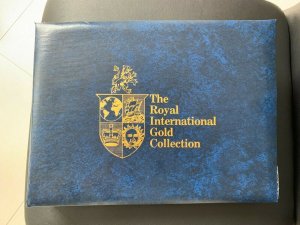 Royal International Gold Collection Of First Day Covers with golden plated Stamp