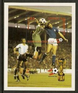 Antigua #652 MNH S/Sheet, Soccer