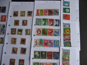Switerland older stamps assembled in sales cards with better,worth checking out