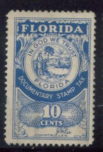 Florida Documentary Stamp Tax 10 Cents Used