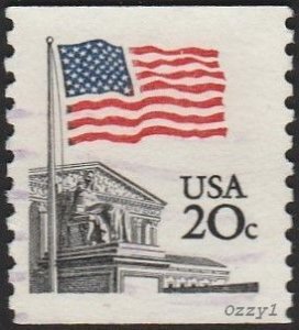 USA #1895 1981 20c Flag Over Court USED- VF-NH.