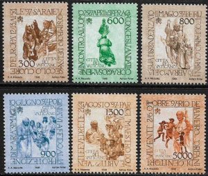 Vatican City #1089-94 MNH Set - Travels of Pope John Paul II