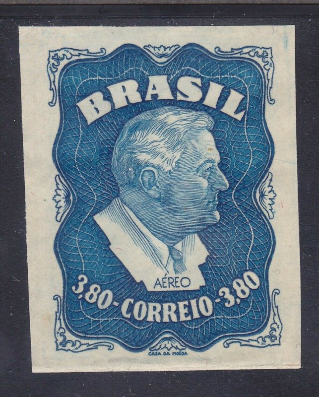 Brazil C76 Mint OG 1949 Franklin D. Roosevelt IMPERF Airmail Issue