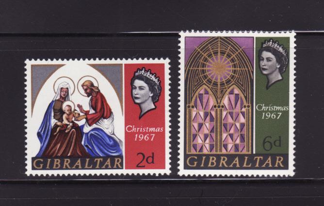 Gibraltar 203-204 Set MNH Christmas (A)