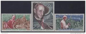 Dahomey Benin #C39-C41 1966 Pope Paul VI Set MNH