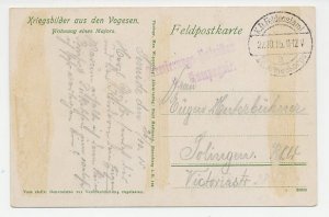 Fieldpost postcard Germany / France 1915 Major home - WWI