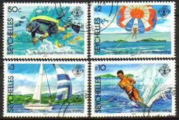 Seychelles - 1984 Water Sports Set Used SG 597-600