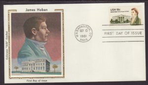 US 1935 James Hoban 1981 Colorano U/A FDC