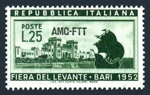 Italy Trieste Zone A 152,MNH.Michel 184. Levant Fair 1952.Fire entrance,Tartan.