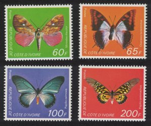 Ivory Coast Butterflies 4v 1978 MNH SG#546-549