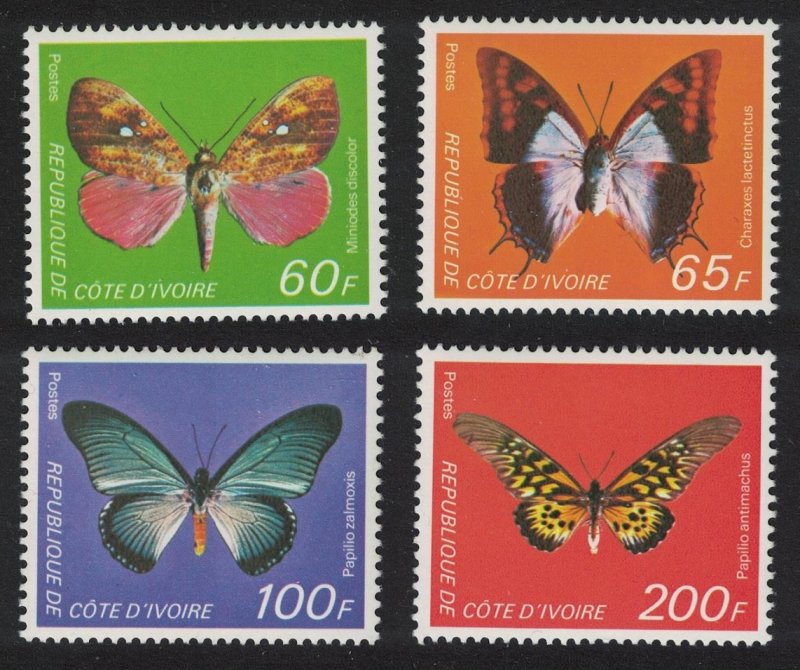 Ivory Coast Butterflies 4v 1978 MNH SG#546-549