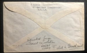 1945 Lunga British Solomon Island RNZAF Censored Cover To Auckland New Zealand 