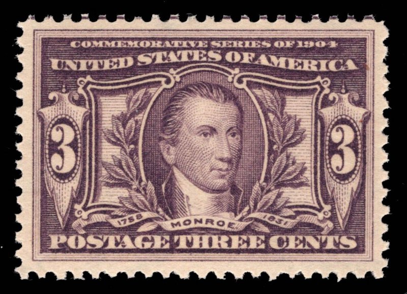 US STAMPS # 325 MINT OG NH VF CHOICE *** PF CERT *** CAT. $200 LOT #14104