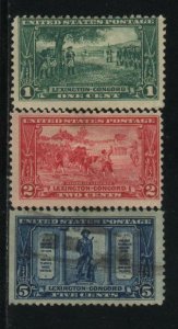 USA Mint & Used Sc 617-19 Value $ 19.50