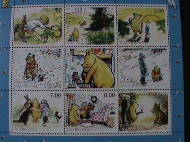 ​TAJIKISTAN-1999-DINSEY CARTOONS- WINNIE THE POOH-MNH-SHEET VF-LAST ONE