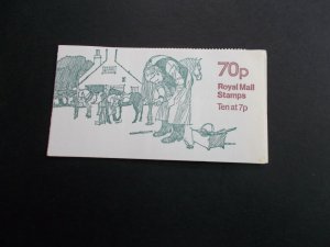 FD2a 1978 LM 70p Horse-shoeing Folded Booklet Miscut with full Perfs Very Scarce