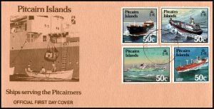 Pitcairn Islands 258-261 Ships U/A FDC