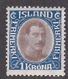 Iceland # 185, King Christian X, Mint Hinged, 1/3 Cat.