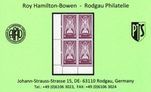 1968-69 5/- on white paper with inv. wmk. BL corner block of 4, u/m mint