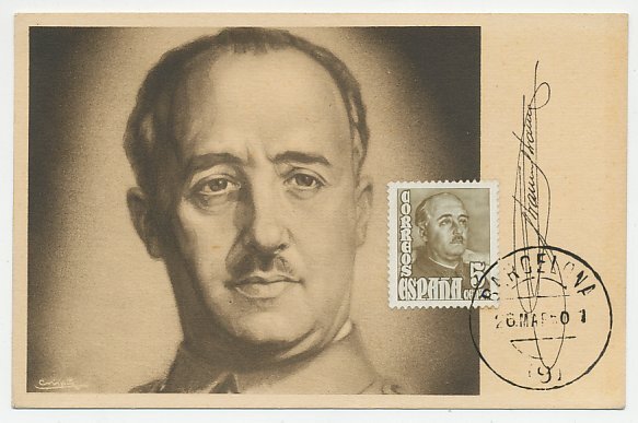 Maximum card Spain Francisco Franco