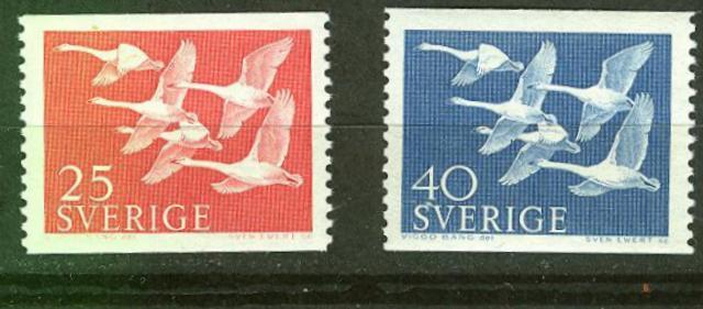 Sweden # 492-93  Unity - birds  (2)  Mint NH