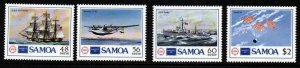 SAMOA SG731/4 1986 AMERIPEX 86 MNH