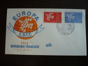 Postal History - France - Scott# 1005-1006 - First Day Cover