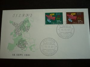 Europa 1961 - Iceland - Set - First Day Cover