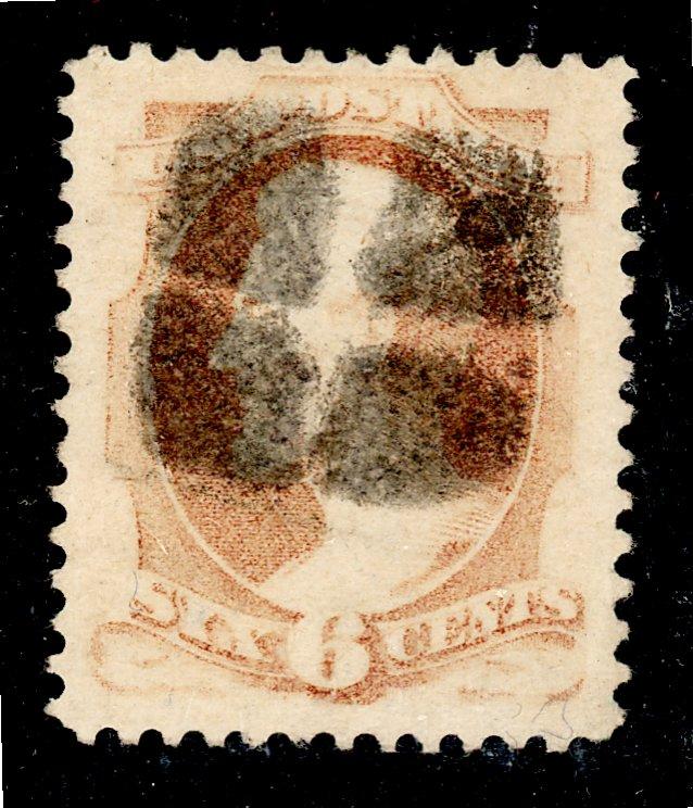 US #159 Used Superb Blk cancel Cat$20