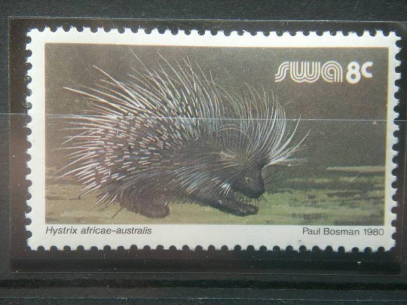 SOUTH WEST AFRICA, 1980, MNH 8c, Definitive, Scott 454, Porcupine