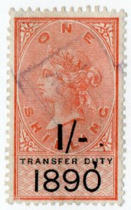 (I.B) QV Revenue : Transfer Duty 1/- (1890)